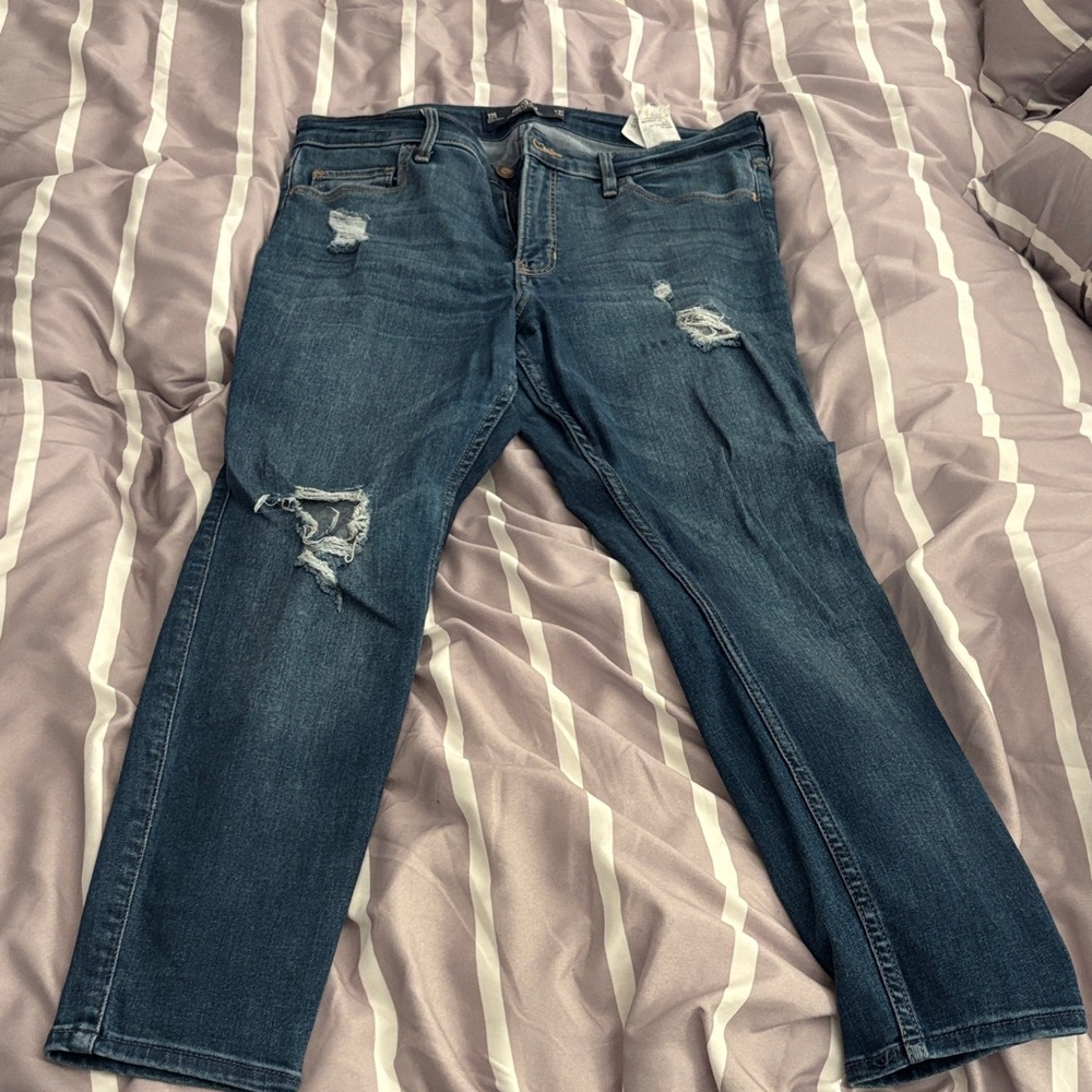 Hollister Blue Super Skinny Jeans